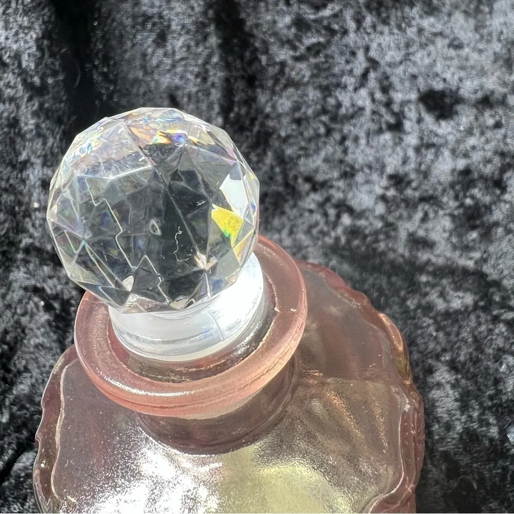 Pink bottle decanter